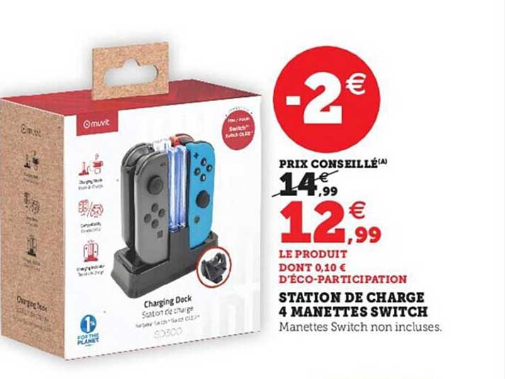Station De Charge 4 Manettes Switch