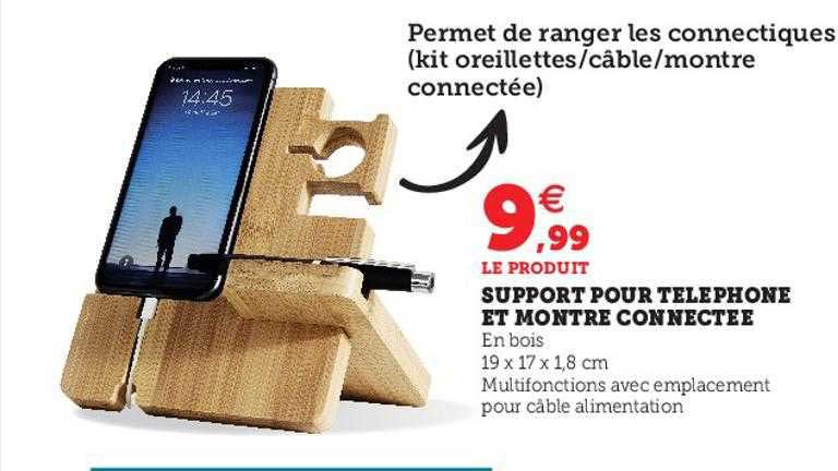 Support Pour Téléphone Et Montre Connéctée