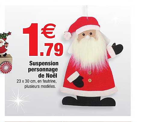 suspension personnage de noël