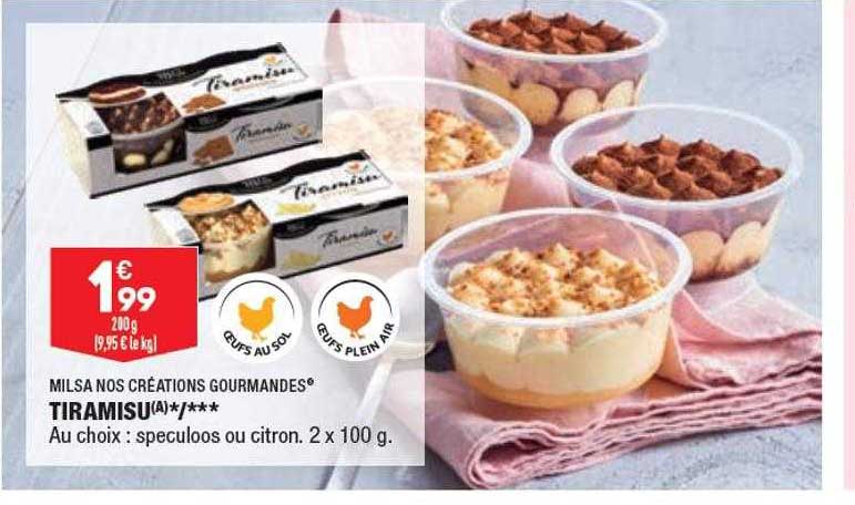 Tiramisu Milsa Nos Créations Gourmandes