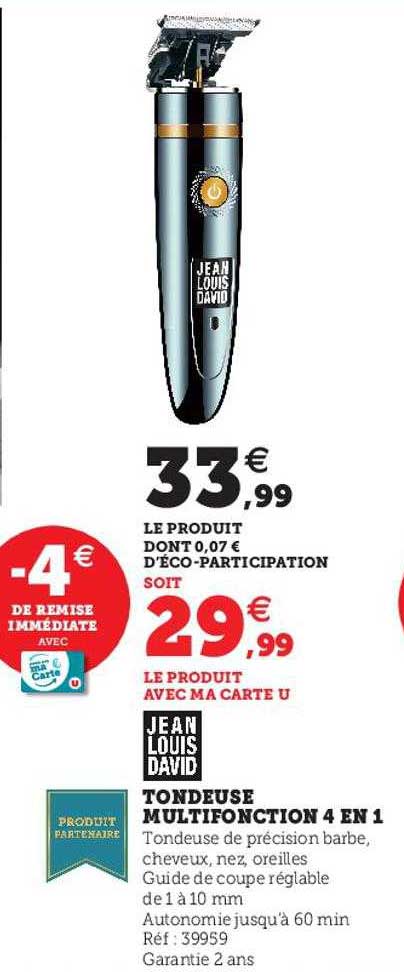 tondeuse multifonction 4 en 1 jean louis david