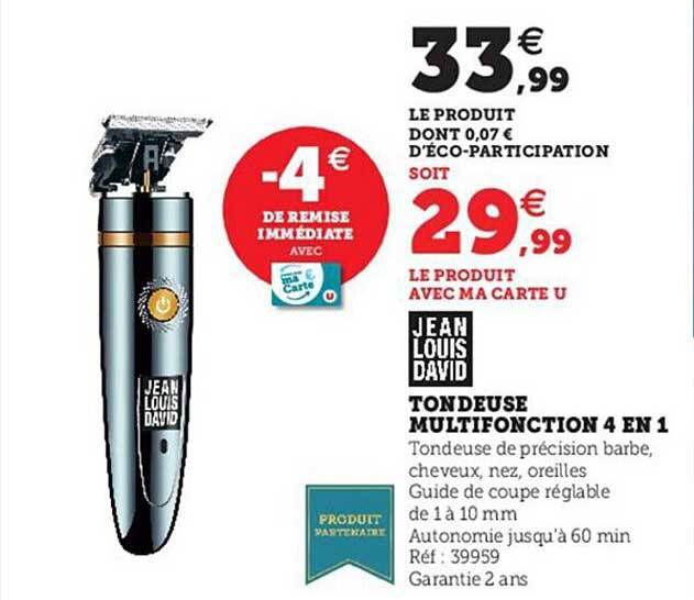 tondeuse multifonction 4 en 1 jean louis david