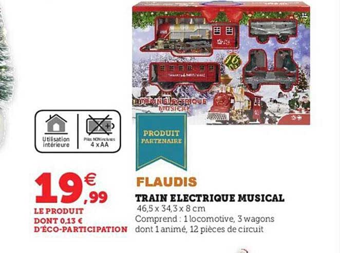 train électrique musical flaudis
