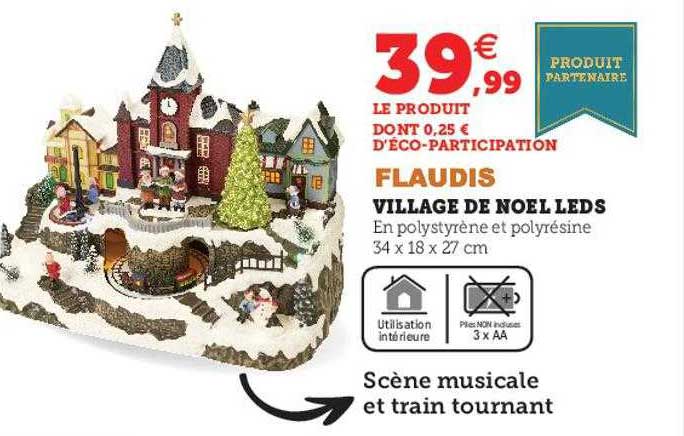 village de noël leds flaudis