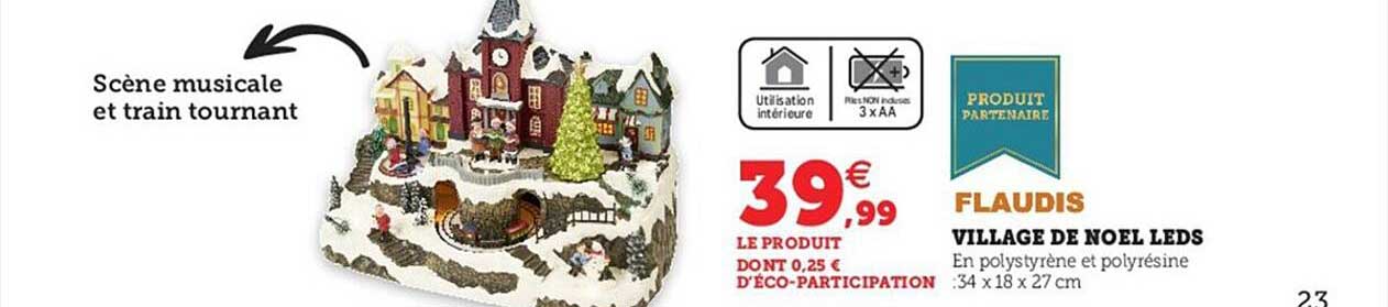 village de noël leds flaudis