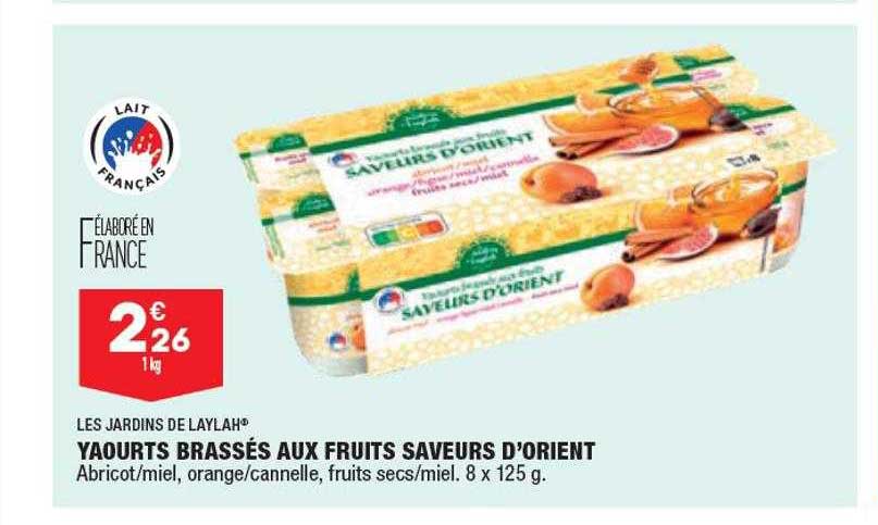 yaourts brassés aux fruits saveurs d'orient les jardins de laylah