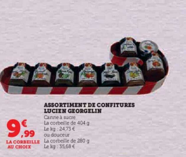 assortiment de confitures lucien georgelin