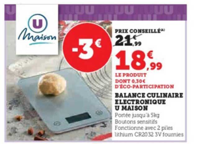 balance culinaire électronique u maison