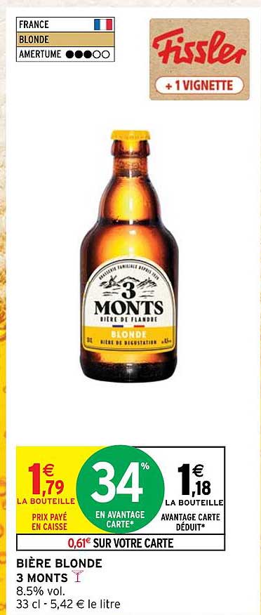 bière blonde 3 monts