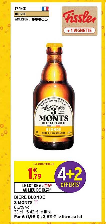bière blonde 3 monts