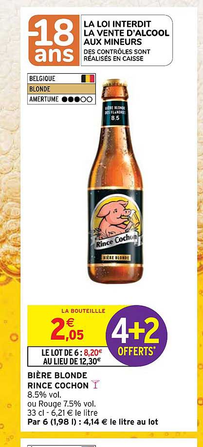 bière blonde rince cochon