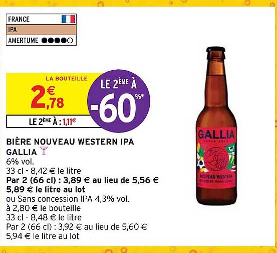 Bière Nouveau Western Ipa Gallia