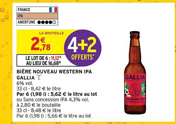 bière nouveau western ipa gallia