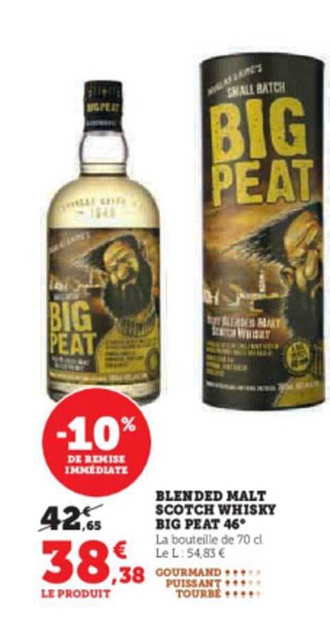 blended malt scotch whisky big peat 46°