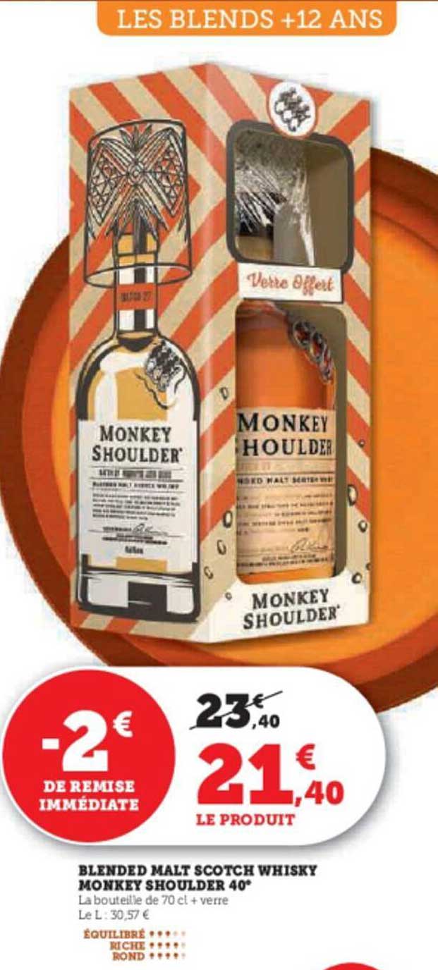 blended malt scotch whisky monney shoulder 40°