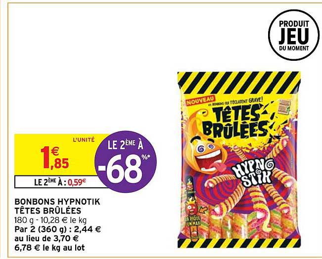bonbons hypnotik têtes brûlées