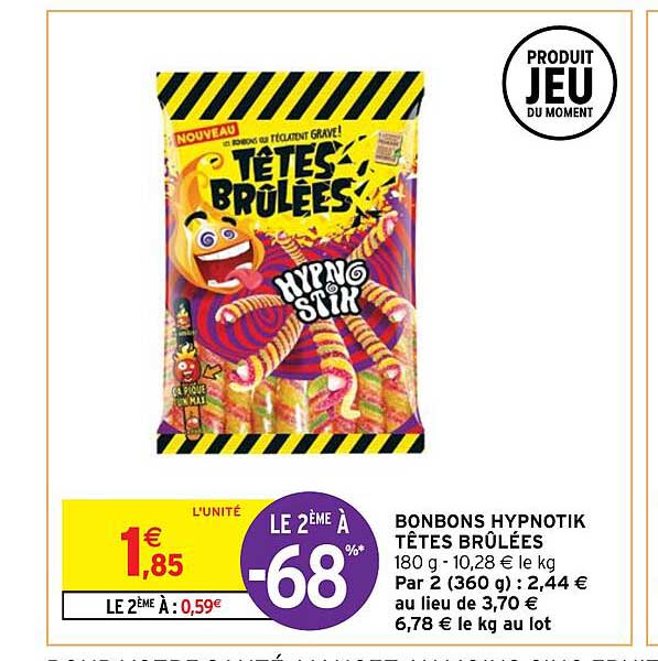 bonbons hypnotik têtes brûlées