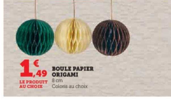 Boule Papier Origami