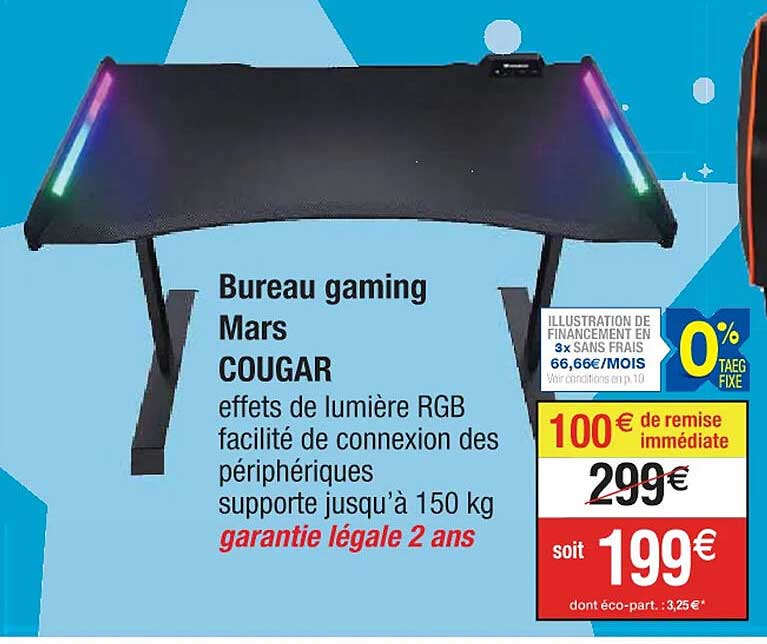 bureau gaming mars cougar