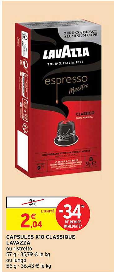Capsules X 10 Classique Lavazza