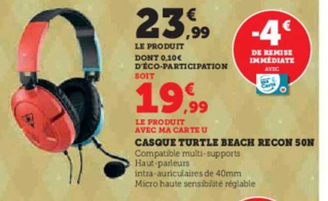 casque turtle beach recon 50n