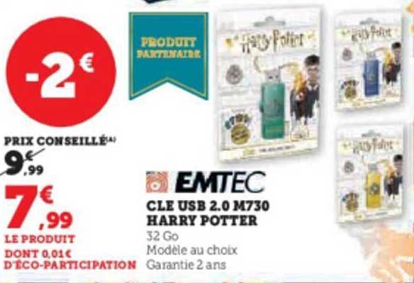 clé usb 2.0 m730 harry potter emtec