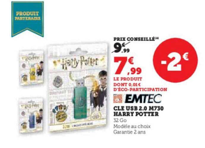 clé usb 2.0 m730 harry potter emtec