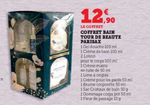 coffret bain tour de beauté parisax