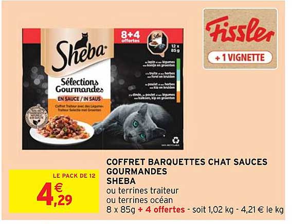 Coffret Barquettes Chat Sauces Gourmandes Sheba