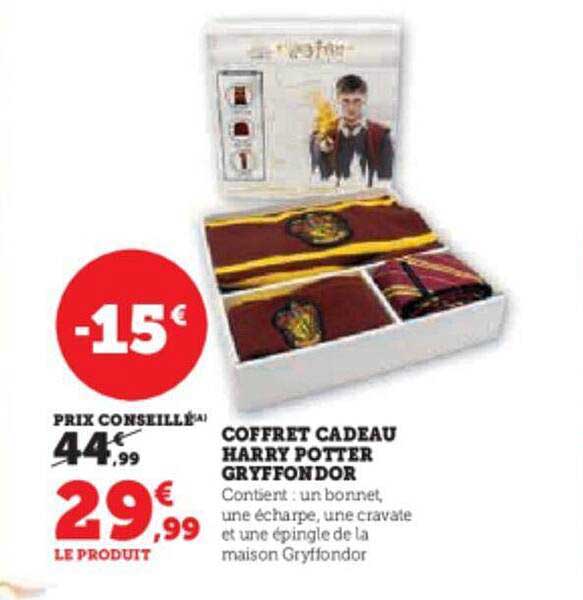 coffret cadeau harry potter gryffondor
