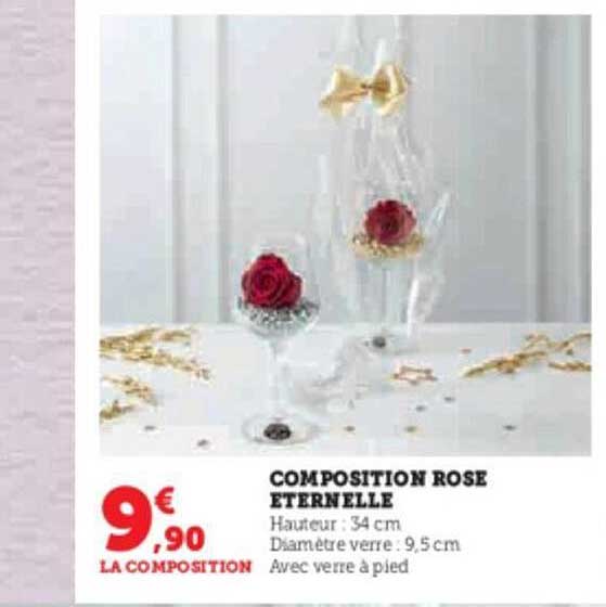 composition rose éternelle
