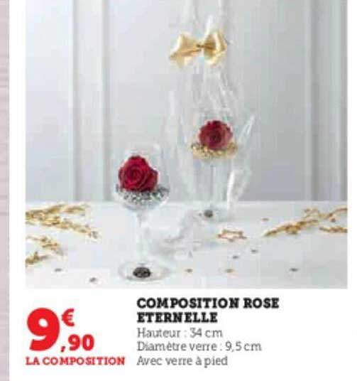 composition rose éternelle