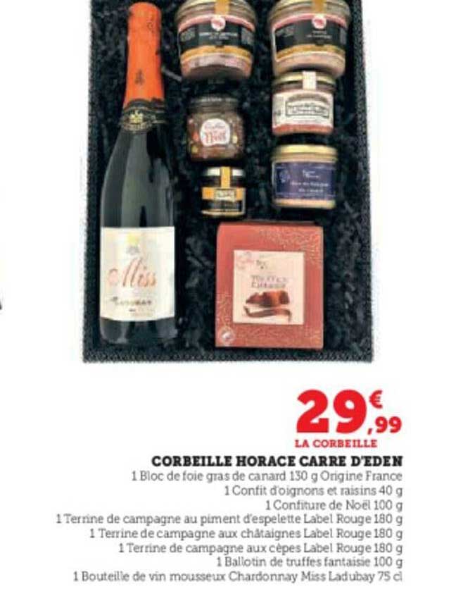 corbeille horace carré d'éden