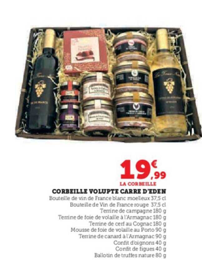 corbeille volupte carré d'éden