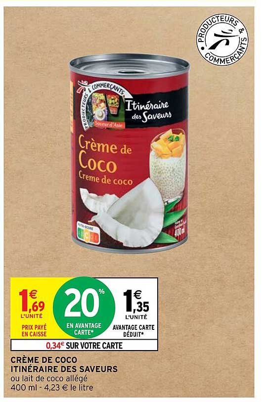 Crème De Coco Itinéraire Des Saveurs