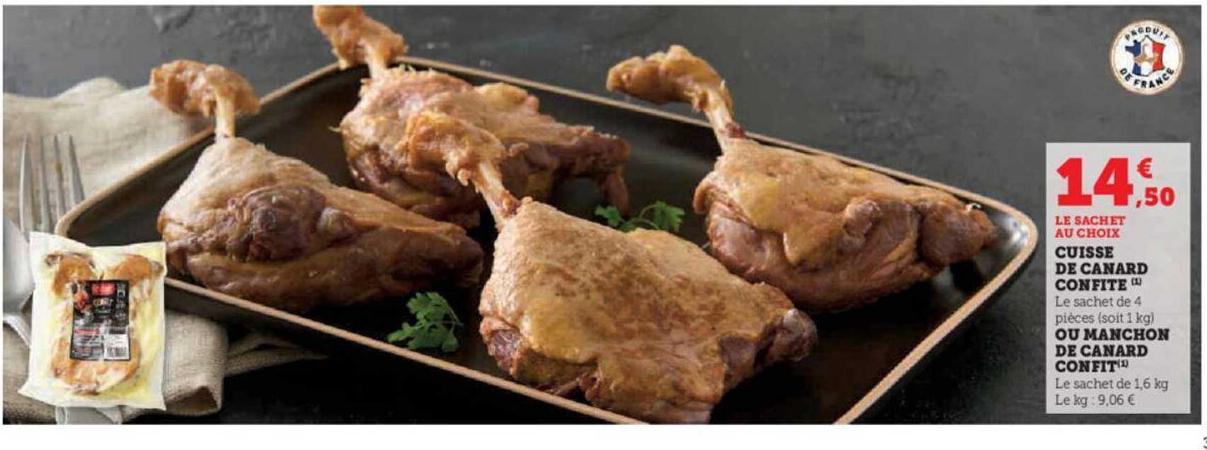 cuisse de canard confite ou manchon de canard confit