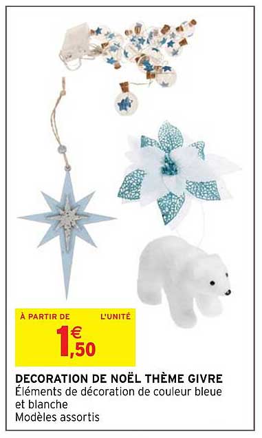 décoration de noël thème givre