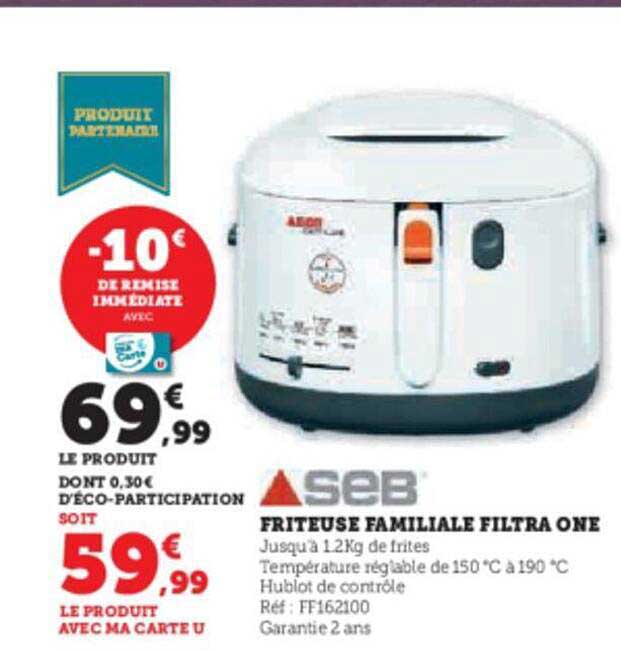 Friteuse Familiale Filtra One Seb
