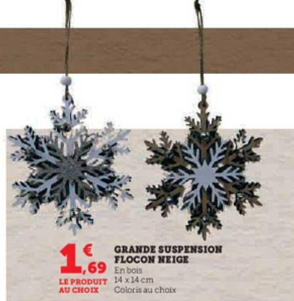 grande suspension flocon neige