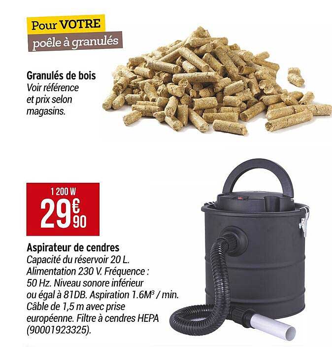 Granulés De Bois, Aspirateur De Cendres