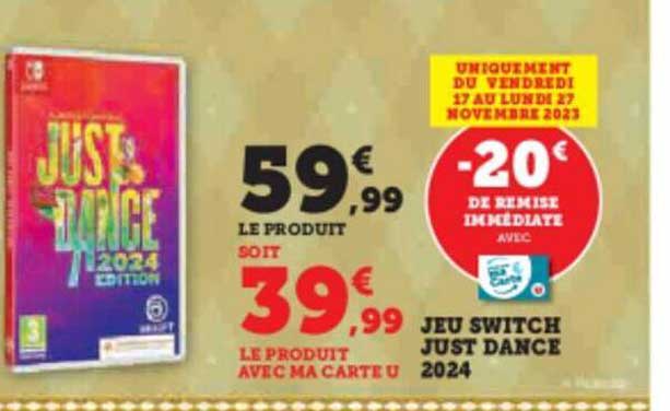 jeu switch just dance 2024