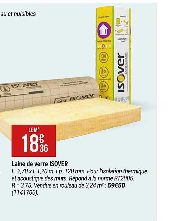Laine De Verre Isover