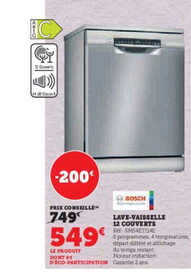lave-vaisselle 12 couverts bosch