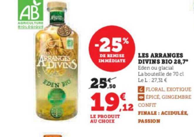 les arrangés divins bio 28,7°