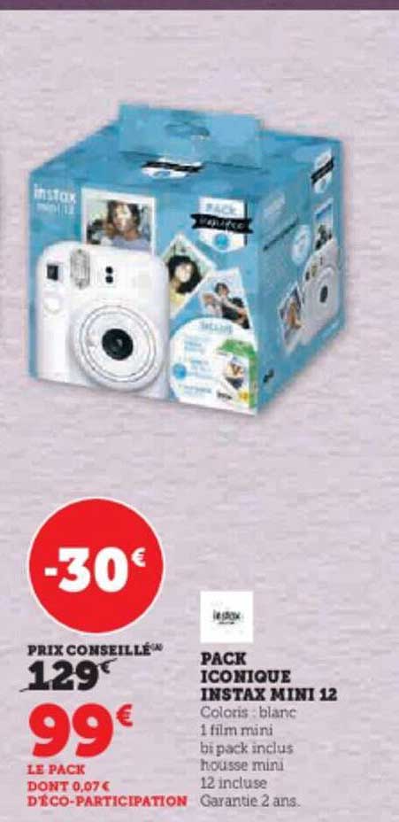 pack iconique instax mini 12