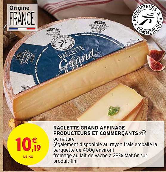raclette grand affinage producteurs et commerçants