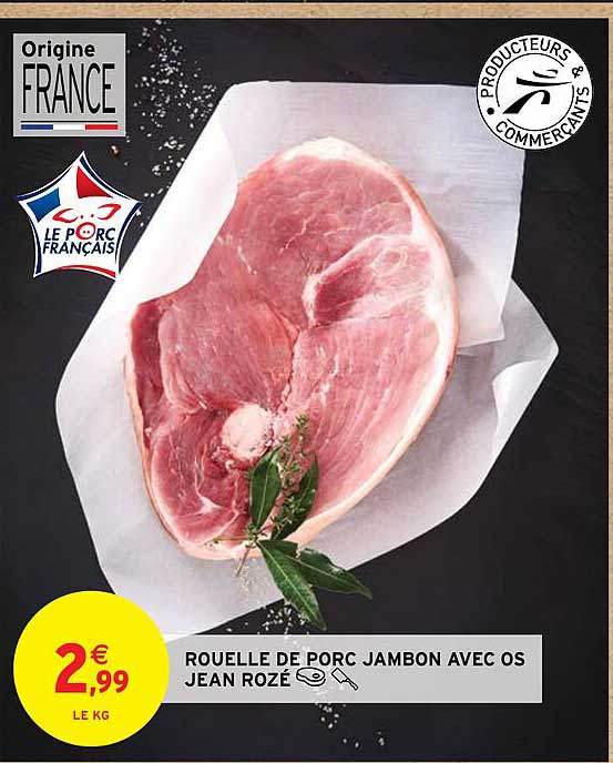 rouelle de porc jambon avec os jean rozé