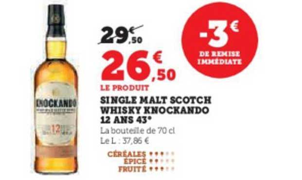 single malt scotch whisky knockando 12 ans 43)