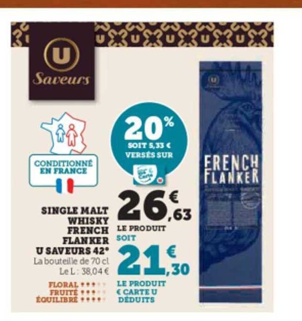 single malt whisky french flanker u saveurs 42°