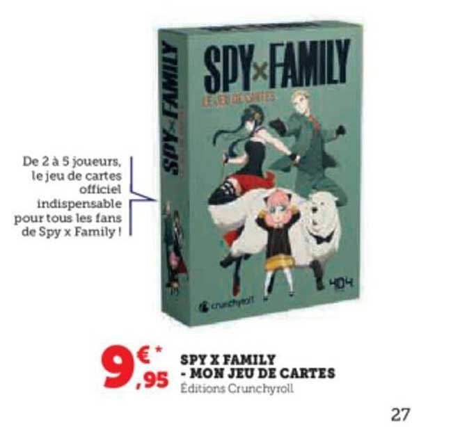 spy x family - mon jeu de cartes